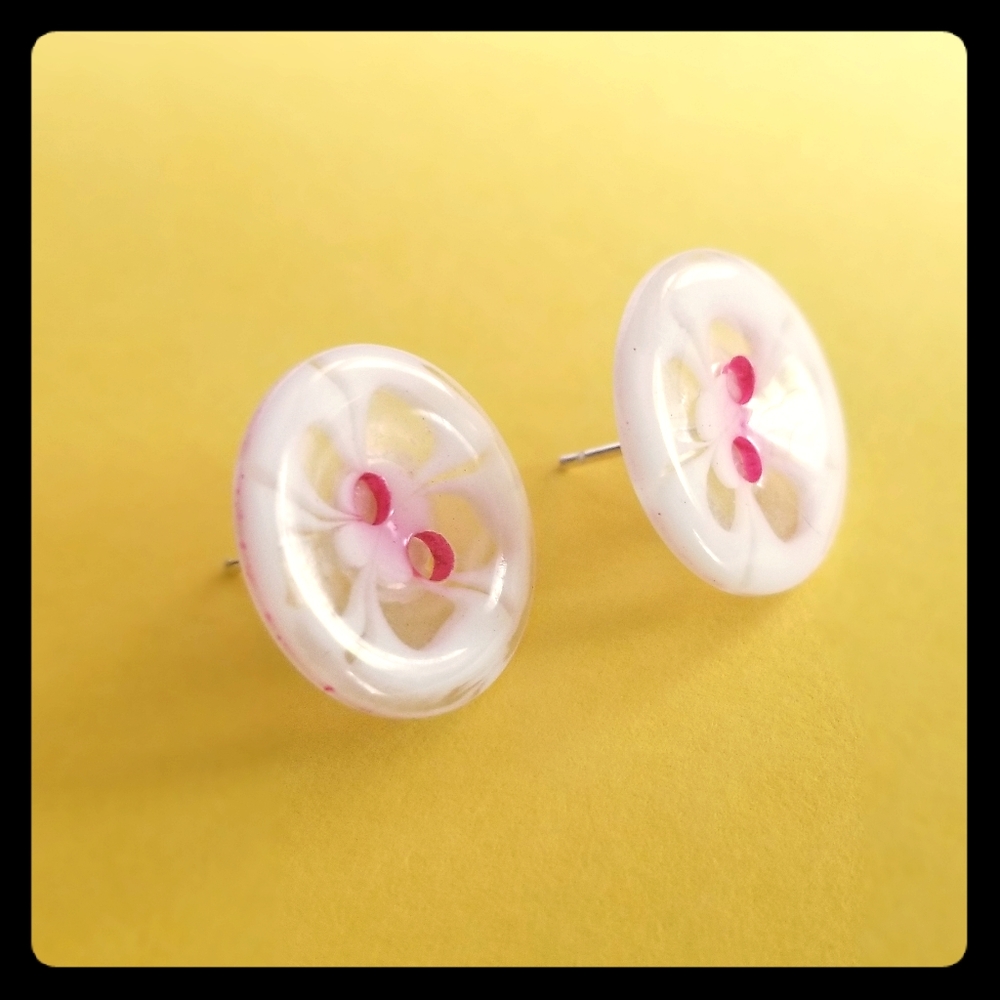 Button Earrings